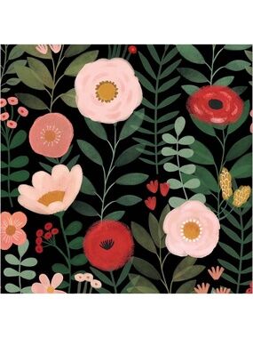 NEW 44cm x 100m (2 avail) Floral Peel and Stick Wallpaper